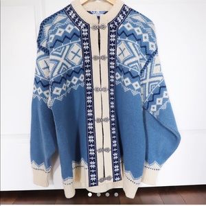 Vintage Scan Alp cardigan with silver closures